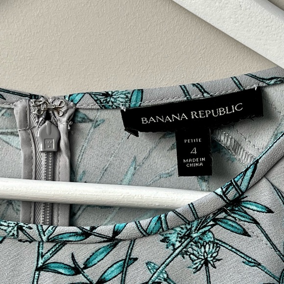 Banana Republic drop waist floral dress size 4P - Picture 3 of 11